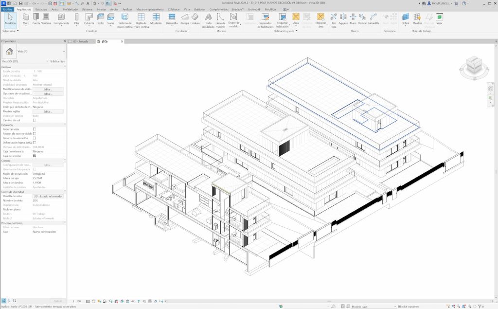 Imagen de un diseño hecho a través de la metodología BIM en Momp Estudio