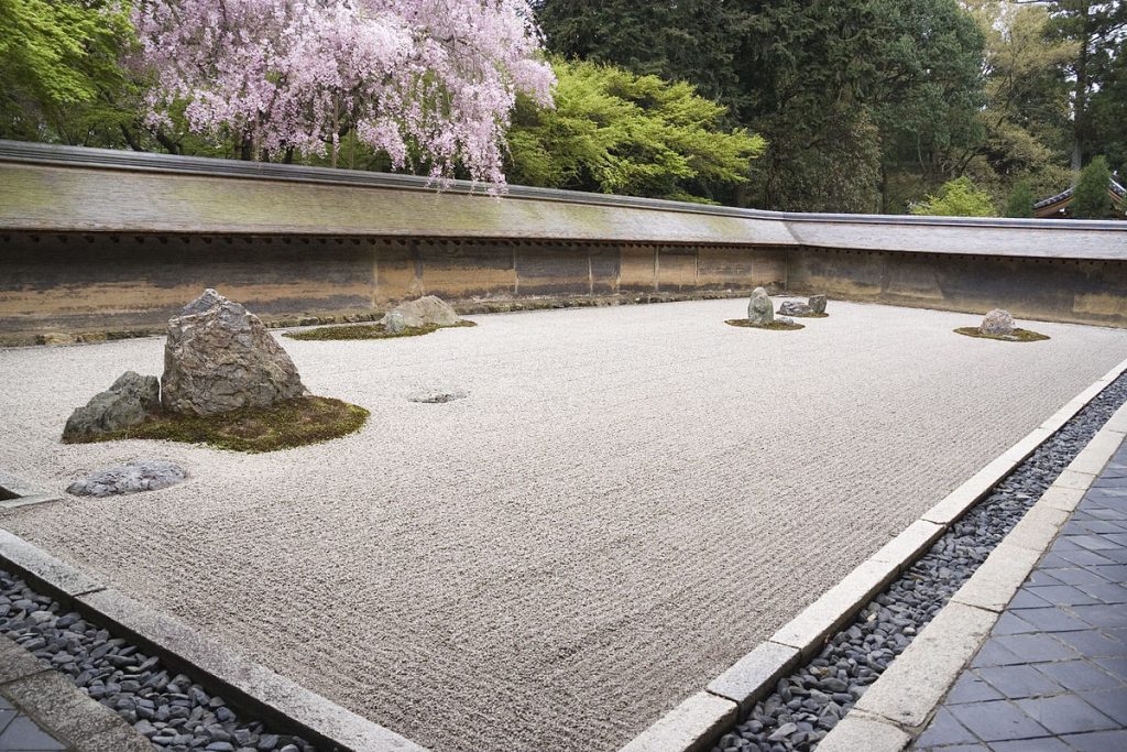 Foto del templo zen Ryoan-Ji, genius loci en la arquitectura japonesa.